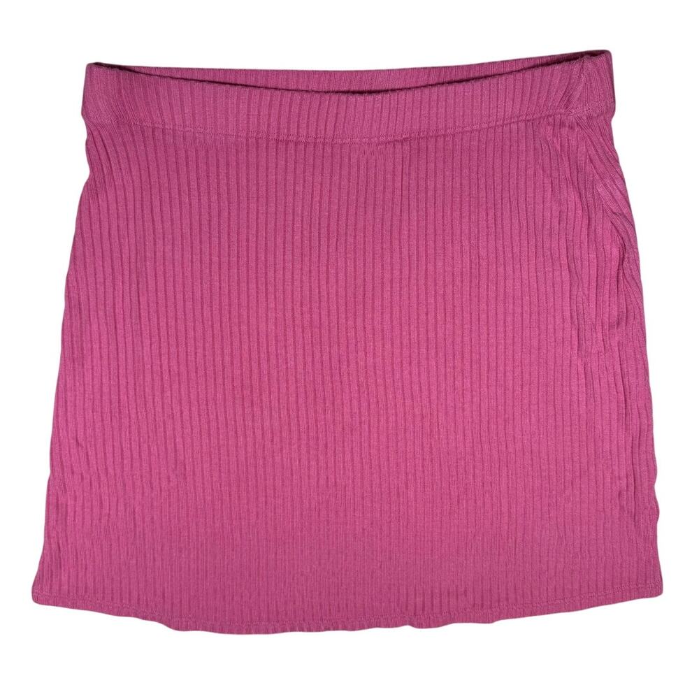 Reformation Ribbed Knit Mini Skirt - Picture 2 of 9